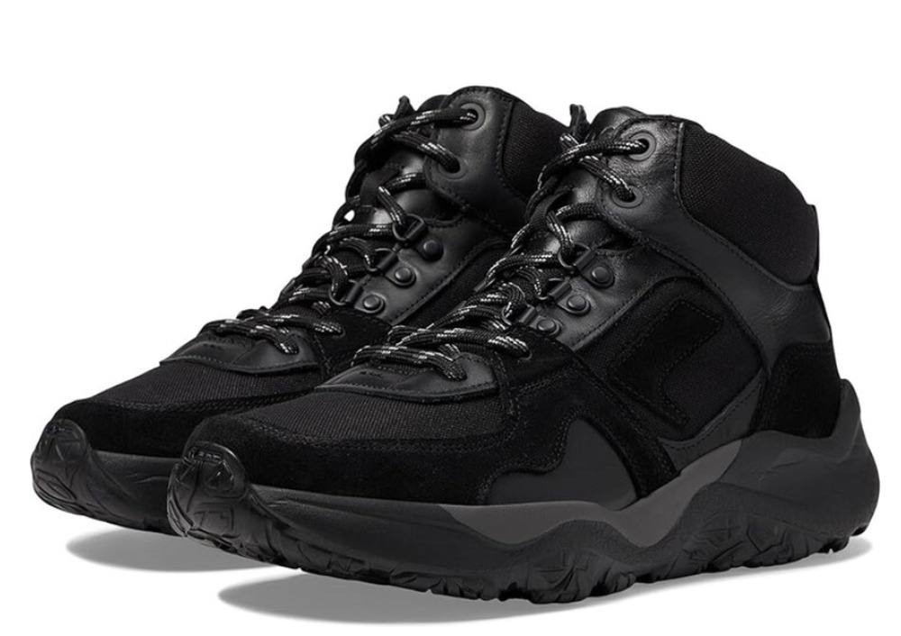 SAS Mens Hi Country-Y Hiking Boots 9 M Black Cast Iron Lace Up Lightweight NIB